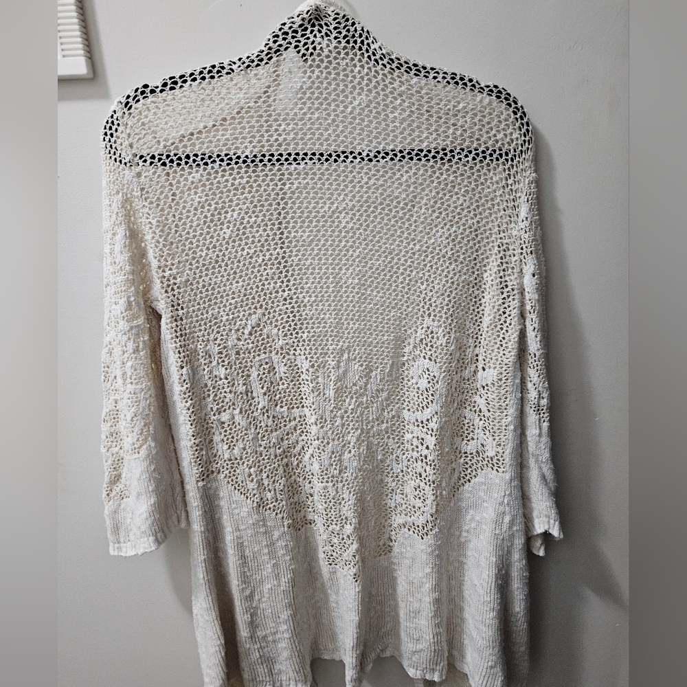 Crystal Kobe M cotton lace open sweater - Picture 6 of 10